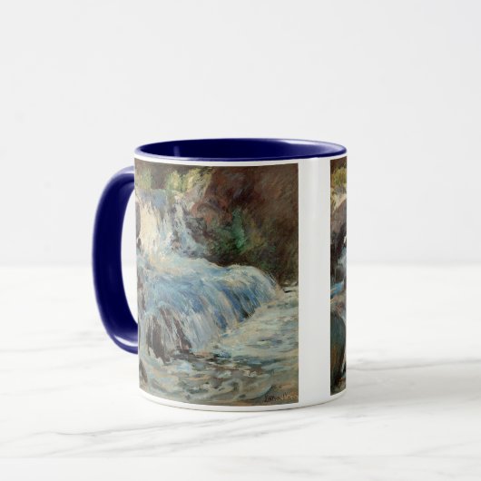 ザ・ウォーターフォール・バイ・トワックマンヴィンテージ印象主義 マグカップ (正面左)