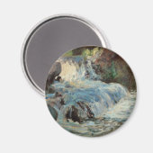 ザ・ウォーターフォール・バイ・トワックマンヴィンテージ印象主義 マグネット (正面/裏面)