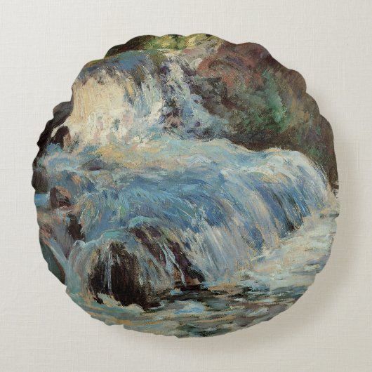 ザ・ウォーターフォール・バイ・トワックマンヴィンテージ印象主義 ラウンドクッション (正面)