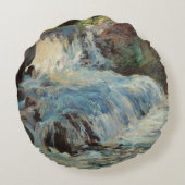ザ・ウォーターフォール・バイ・トワックマンヴィンテージ印象主義 ラウンドクッション (裏面)