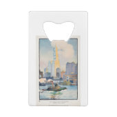 ザ・ウルワース建物from the Ferry by Rachael クレジットカード栓抜き (裏面)