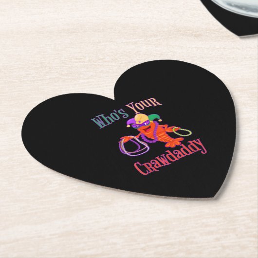 『ザ·ウ·ザ·クロダディ·マルディ·グラ·クロフィッシュ·ビーズマスク』 ペーパーコースター (アングル)