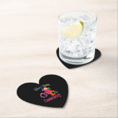 『ザ·ウ·ザ·クロダディ·マルディ·グラ·クロフィッシュ·ビーズマスク』 ペーパーコースター (インサイチュ)