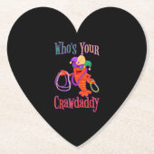 『ザ·ウ·ザ·クロダディ·マルディ·グラ·クロフィッシュ·ビーズマスク』 ペーパーコースター (正面)