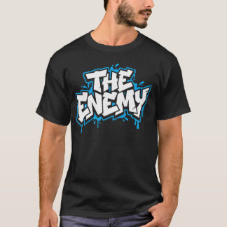 ザ・エネミー大胆ストリートウェアグラフィックTシャツデザイン Tシャツ