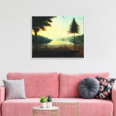 ザ・エンパンプメントLake George, New York, 1759 (油 キャンバスプリント (インサイチュ (リビング))