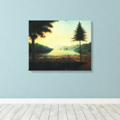 ザ・エンパンプメントLake George, New York, 1759 (油 キャンバスプリント (インサイチュ (ウッドフロア))