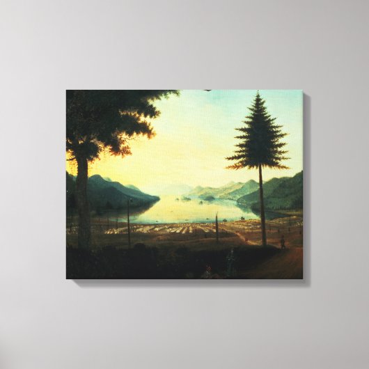 ザ・エンパンプメントLake George, New York, 1759 (油 キャンバスプリント (正面)