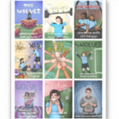 ザ・オオカミのステッカー#2 シール (正面)