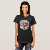 ザ・オブ・春さくらんぼ花の木の花 Tシャツ (正面フル)