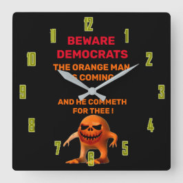 ザ・オレンジ・マン  スクエア壁時計