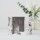 ザ・オープン・ドア、1843年3月（写真：b/w） ポストカード (スタンド正面)