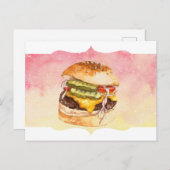 ザ・オールバーガーウォーターカラーポストカード ポストカード (正面/裏面)
