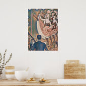 ザ・カンSeurat Neo Impressionist Pointillist ポスター (キッチン)