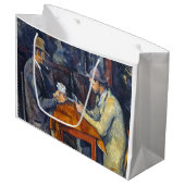 ザ・カード・プレーヤー、セザンヌ ラージペーパーバッグ (正面アングル)