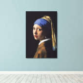 ザ・ガール・ウィズ・ザ・パール・イヤリング – キャンバスプリント (インサイチュ (ウッドフロア))