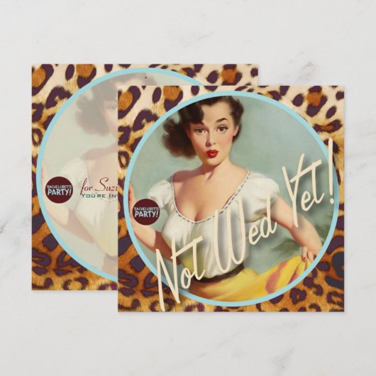 ザ・キッチ・ビッチ : まだ結婚してない! 招待状 (正面/裏面)