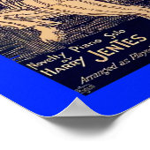 ザ・キャッツパジャマのヴィンテージシート音楽カバーコピー ポスター (角)