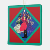 ザ・キャッツ12日・オブ・クリスマスデー9 カスタムクリスマス セラミックオーナメント (左)