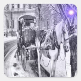 ザ・キャリッジ・ドライバ、美しいステッカー スクエアシール