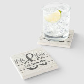 ザ・ギフ結婚ト・ストーン・コースター ストーンコースター (横)