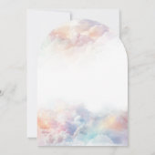 ザ・クラウド9虹ふわふわ雲ベビーシャワー 招待状 (裏面)