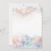 ザ・クラウド9虹ふわふわ雲ベビーシャワー 招待状 (裏面)