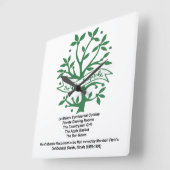 ザ・クラッペル・レストラン， Skokie, IL スクエア壁時計 (傾斜)