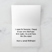 「ザ・クラン」ペンギン誕生日 カード (内部)