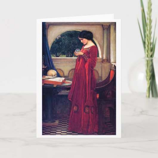 ザ・クリスタルボール、ジョン・ウィリアム・ウォーターハウス カード (正面)