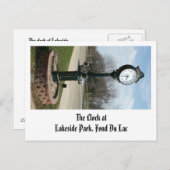 ザ・クロックLakeside Park，フォンドデュラック ポストカード (正面/裏面)