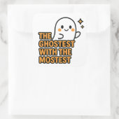 ザ・グホステストとモステスト – ハロウィーンステッカー スクエアシール (バッグ)