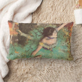 ザ・グリーンダンサーbyエドガー・デガスヴィンテージ・バレエ ランバークッション (ブランケット)