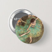 ザ・グリーンダンサーbyエドガー・デガスヴィンテージ・バレエ 缶バッジ (正面&裏面)