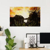 ザ・ゲート・ポスターオイル塗装 ポスター (ホームオフィス)