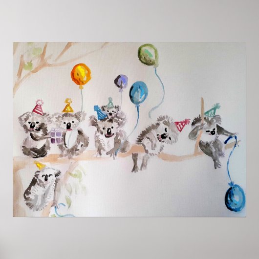 ザ・コアラBears Birthday Party Poster ポスター (正面)