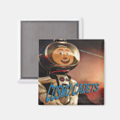 ザ・コスモ・ショー | "Cosmo Cadets" 2"正方形マグネット マグネット (正面/裏面)