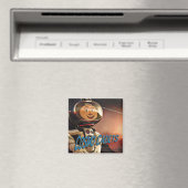 ザ・コスモ・ショー | "Cosmo Cadets" 2"正方形マグネット マグネット (インサイチュ (食洗機))