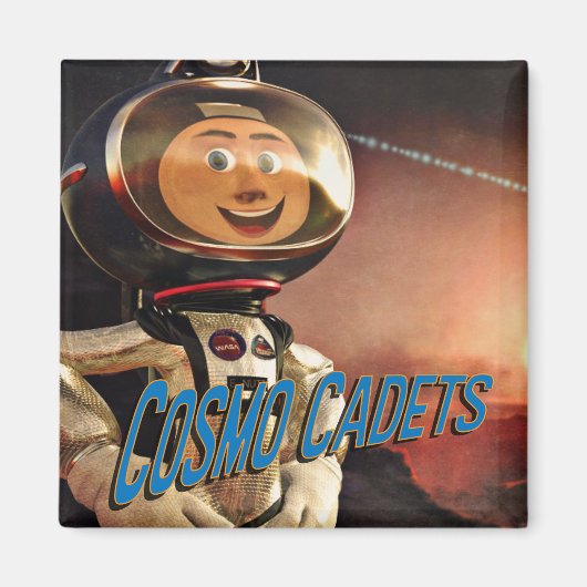 ザ・コスモ・ショー | "Cosmo Cadets" 2"正方形マグネット マグネット (正面)