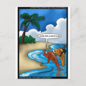 ザ・ゴルフの魚のおもしろいティー・カードと他の贈り物 ポストカード (正面)