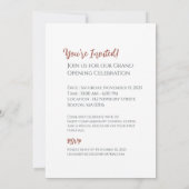 ザ・ゴールデン・パンプキン 招待状 (裏面)