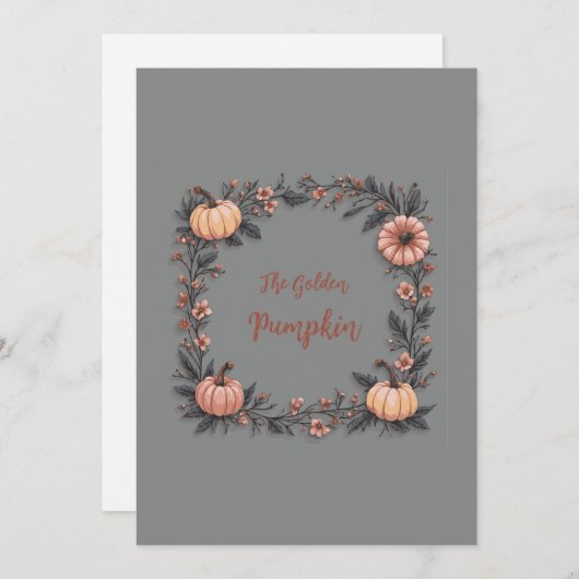 ザ・ゴールデン・パンプキン 招待状 (正面/裏面)