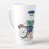 ザ・サイクリスト – Life's Next Big AdventureラテMug カフェラテマグ (左アングル)