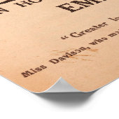 ザ・サグラゲット、エミリー・ダヴィソン、ヴィンテージ ポスター (角)