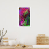 ザ・サンタロットカードサイケデリックポスター ポスター (キッチン)