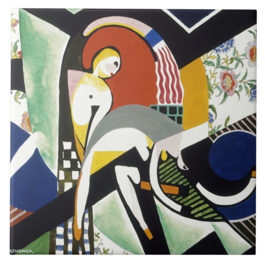 ザ・サンダーシャワー、カラフルアートワーク タイル (正面)