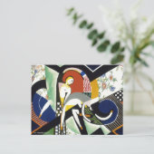 ザ・サンダーシャワー、カラフルアートワーク ポストカード (スタンド正面)