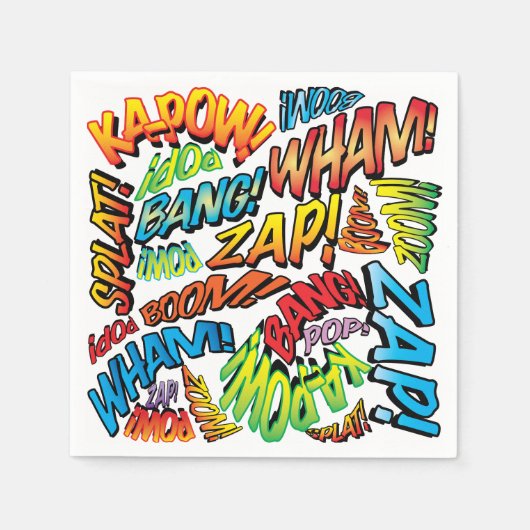 ザ・ザッザーーン（効果音） スタンダードカクテルナプキン (正面)