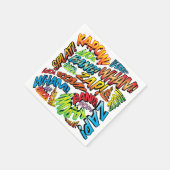 ザ・ザッザーーン（効果音） スタンダードカクテルナプキン (角)