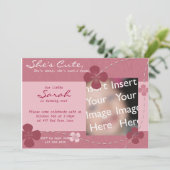 ザ·ザ·キュートフラワー招待状 招待状 (スタンド正面)